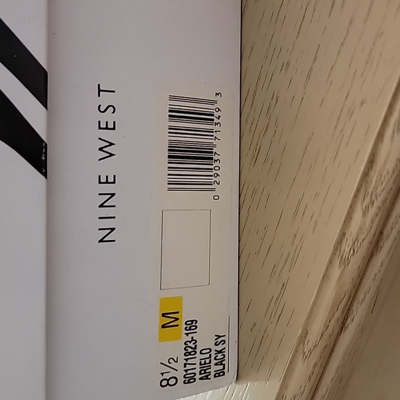 Nine West Arielo Black Sky Wedge Sandals - Picture 2 of 8